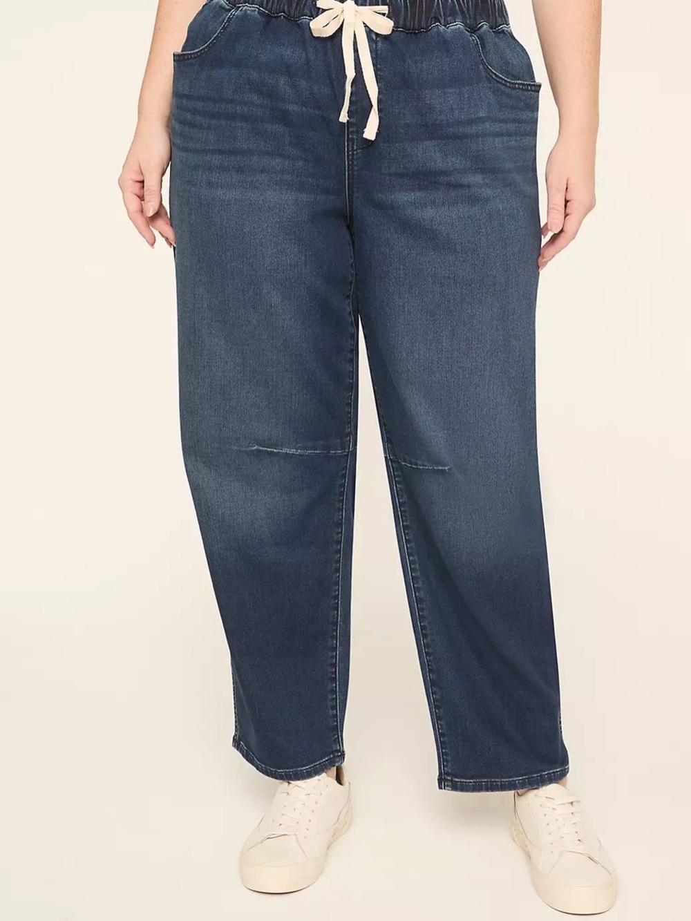 Lane Bryant Barrel Drawstring Women's Jeans 18 Short